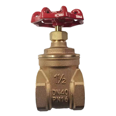 Bronze Gate Valve, Non-Rising Stem, PN16, Threaded Ends