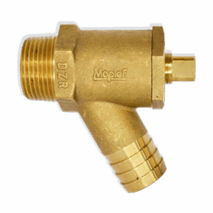 DZR Brass Draining Cock, PN20, Threaded Ends