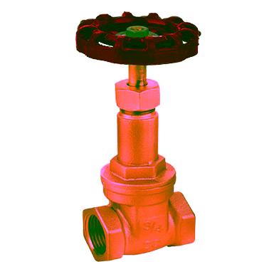 Bronze Gate Valve, Rising-Stem, PN20, Threaded Ends