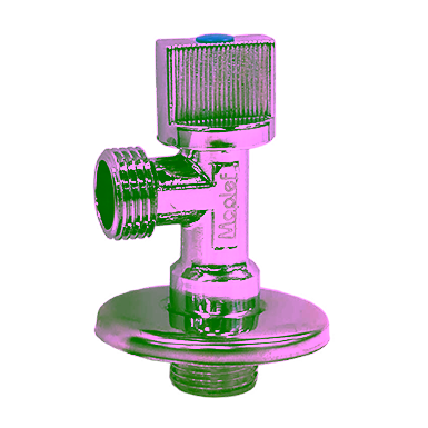 Chrome Plated Brass Angle Valve, PN10, Threaded Ends