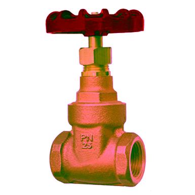 Bronze Gate Valve, Non-Rising Stem, PN25 Threaded Ends