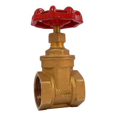 DZR Gate Valve, Non-Rising Stem, PN16, Threaded Ends