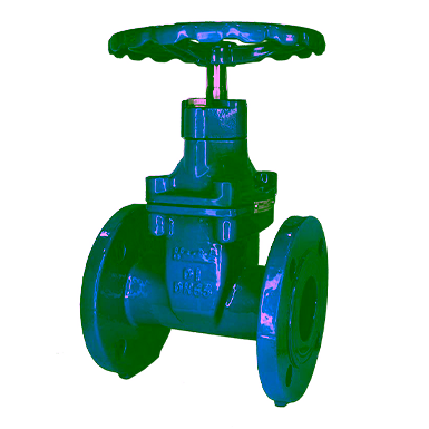 Ductile Iron, Resilient Seated, Gate Valve, Non Rising Stem, PN16, Flanged Ends