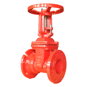 Ductile Iron Gate Valves, Resilient Seated, OS&Y Type, Flanged-Joint Ends, 300 PSI