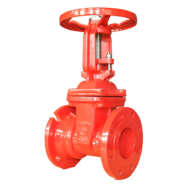 Ductile Iron Gate Valves, Resilient Seated, OS&Y Type, Flanged-Joint Ends, 300 PSI
