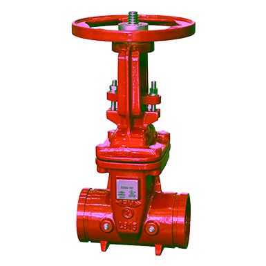 Ductile Iron Gate Valves Resilient Seated OS&Y Type, Grooved-Grooved Ends, 300PSI