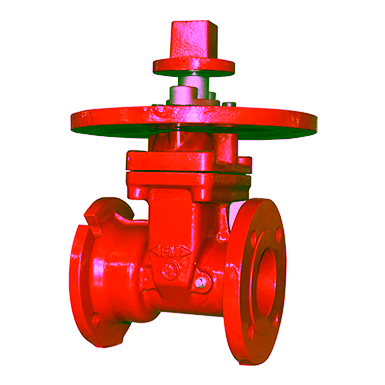 Ductile Iron Gate Valves Resilient Seated NRS Type, Flanged-Joint Ends, 300PSI