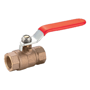 Bronze Ball Valve, 2pcs Body, Lever Operated, PN40, Threaded Ends