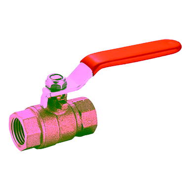 Bronze Ball Valve, 2pcs Body, Lever Operated, PN40, Threaded Ends