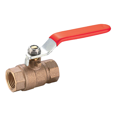 Bronze Ball Valve, 2pcs Body, Lever Operated, PN40, Threaded Ends