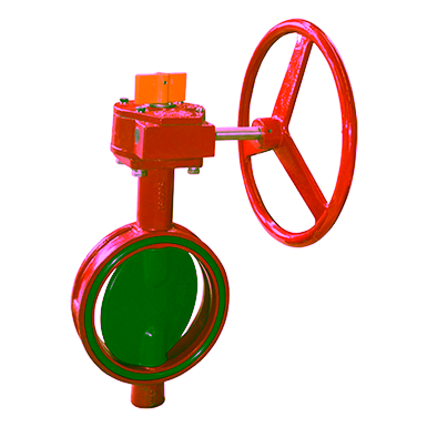 Ductile Iron Butterfly Valve, Resilient Seated, Wafer Ends