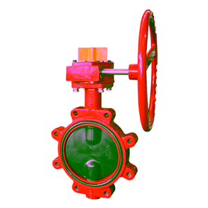 Ductile Iron Butterfly Valve Resilient Seated Lugged Ends