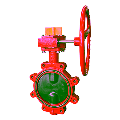 Ductile Iron Butterfly Valve Resilient Seated Lugged Ends