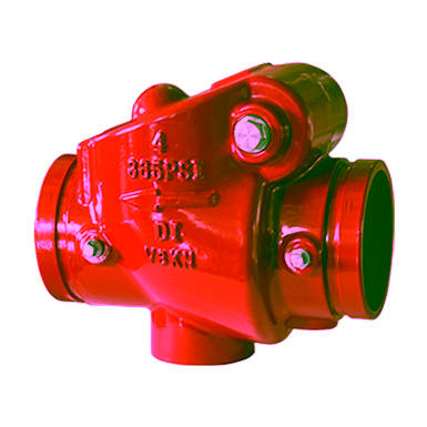 Ductile Iron Swing Check Valve, Resilient Seated, Grooved Ends, 365 PSI