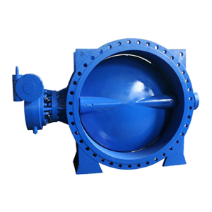 Ductile Iron Double Eccentric Butterfly Valve, Double Flanged, Gear Operated, PN16, Flanged Ends