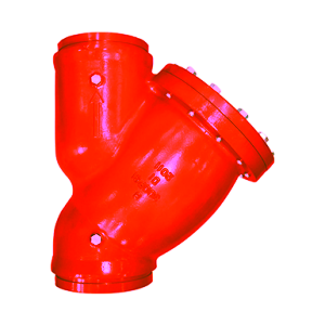 Ductile Iron Y-Strainer, Grooved Ends, 300PSI