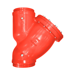 Ductile Iron Y-Strainer, Grooved Ends, 300PSI