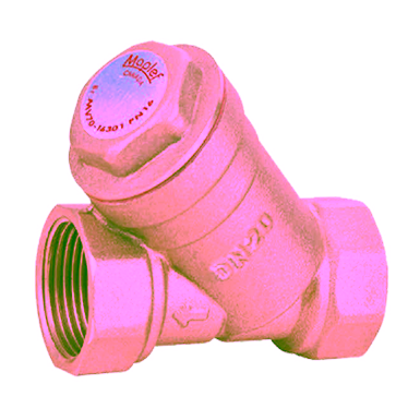 Brass Y-Strainer, Stainless Steel Screen, PN16, Threaded Ends