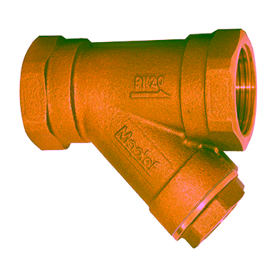 DZR Y-Strainer, Stainless Steel Screen, PN20, Threaded Ends