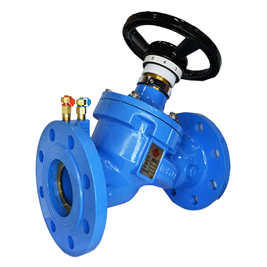 Ductile Iron Fixed Orifice Double Regulating Valve, PN16, Flanged Ends