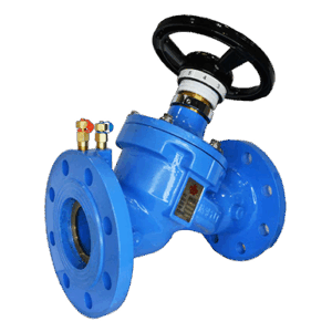 Ductile Iron Fixed Orifice Double Regulating Valve, PN25, Flanged Ends