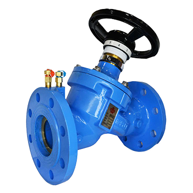Ductile Iron Fixed Orifice Double Regulating Valve, PN25, Flanged Ends