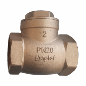 Bronze Horizontal Swing Check Valve, PN20, Threaded Ends