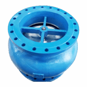 Ductile Iron Globe Pattern Silent Check Valve, PN16, Flanged Ends