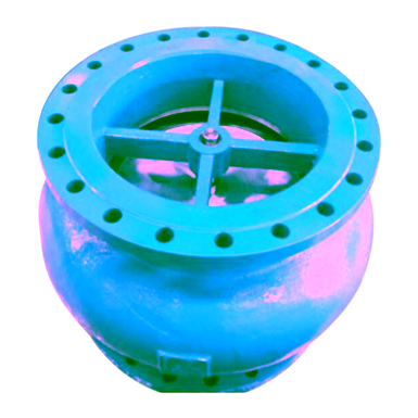 Ductile Iron Globe Pattern Silent Check Valve, PN16, Flanged Ends