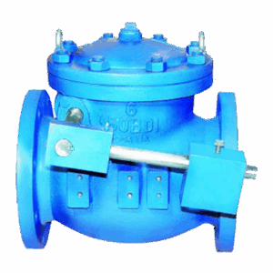 Ductile Iron Swing Check Valve with Outside Lever and Weight, PN16, Flanged Ends