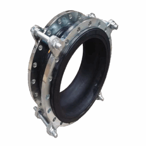 EPDM Rubber Flanged Flexible Connector, Single Bellow with Control Rods, PN16, Flanged Ends