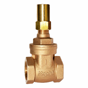 Bronze Lockshield Gate Valve, Non-Rising Stem, Threaded Ends