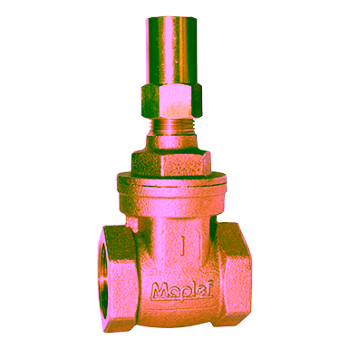 Bronze Lockshield Gate Valve, Non-Rising Stem, Threaded Ends