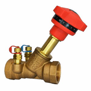 Bronze Fixed Orifice Double Regulating Valve, PN25, Threaded Ends