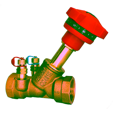 BRONZE FIXED ORIFICE DOUBLE REGULATING VALVE, PN25