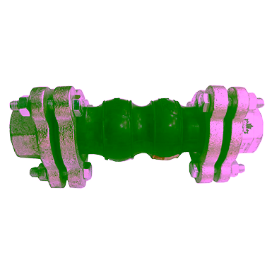 EPDM Rubber Threaded Flexible Connectors, PN16, Threaded Ends