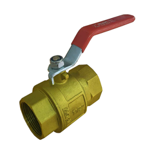 Brass Ball Valve, 2pcs Body, Lever Operated, PN25, Threaded Ends