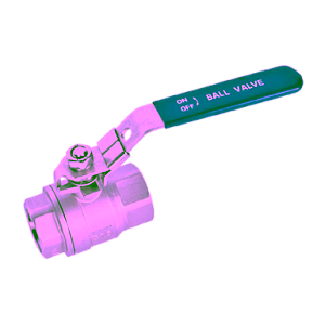 Stainless Steel Ball Valve, 2pcs Body, Lever Operated,1000WOG, Threaded Ends