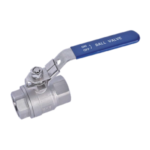 Stainless Steel Ball Valve, 2pcs Body, Lever Operated,1000WOG, Threaded Ends