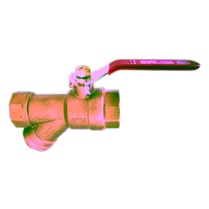 Bronze Ball Valve with Y-Strainer, PN20, Threaded Ends