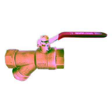 Bronze Ball Valve with Y-Strainer, PN20, Threaded Ends